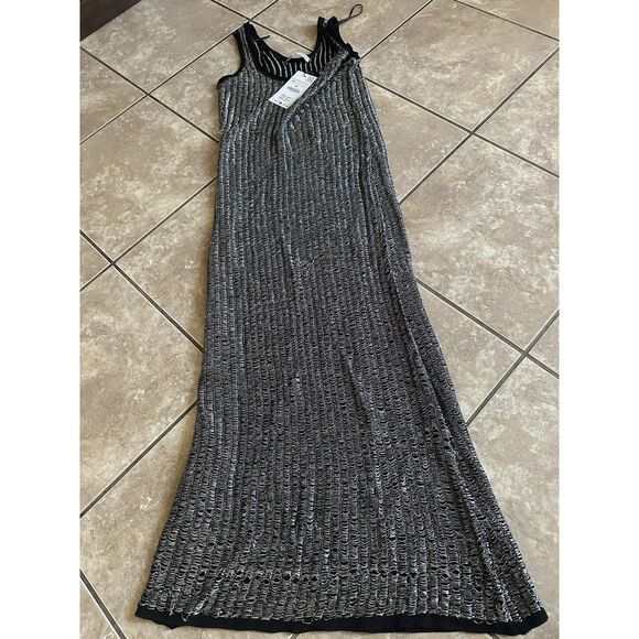 New Zara M Knit Reversible Long Dress - Picture 1 of 7